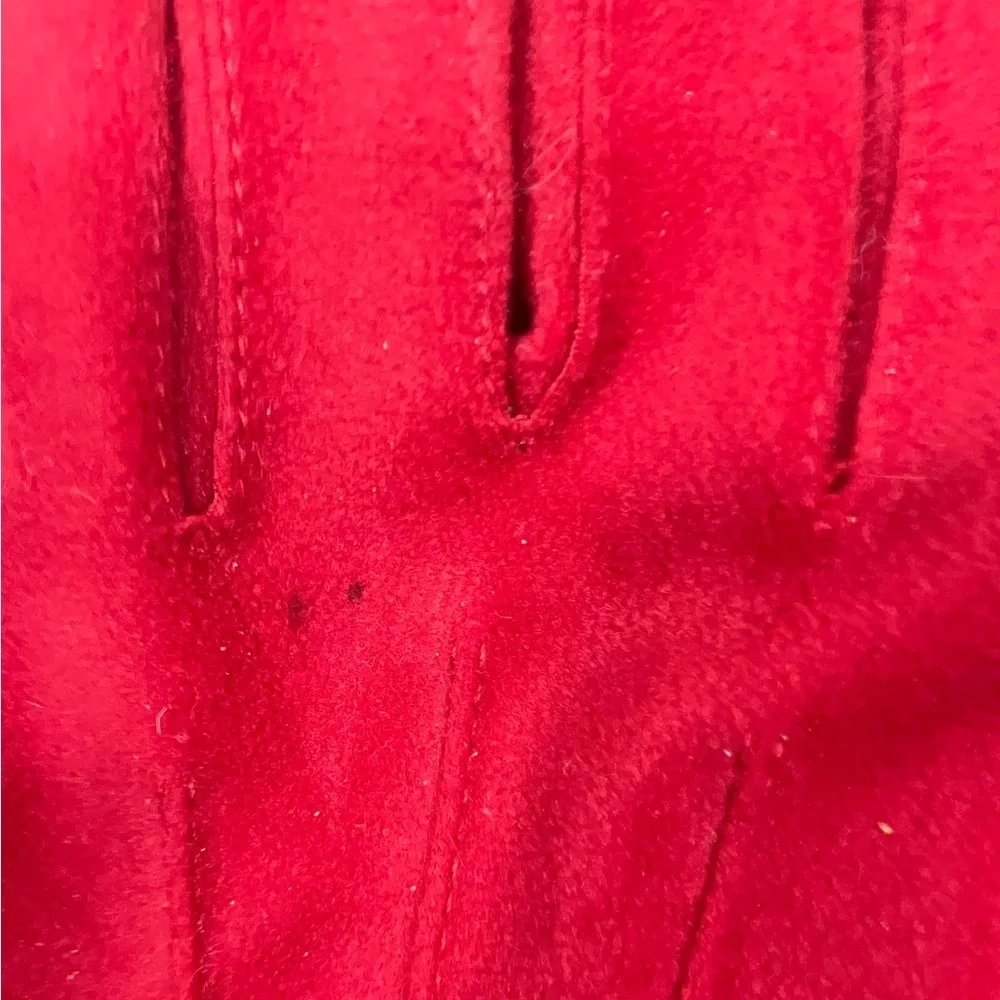 Vintage Anne Klein II Isotoner Red Gloves OS